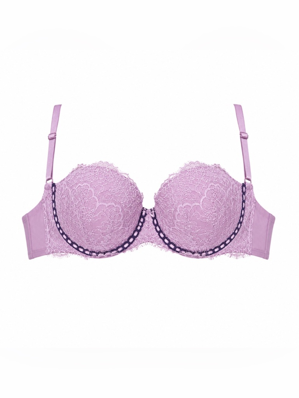 Victoria’s Secret Dream Angels Pink Lace Demi Bra 32DDD NWT